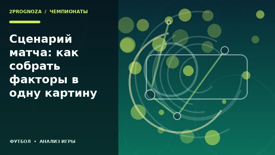 Тематическая иллюстрация: Сценарий матча: как собрать факторы в одну картину